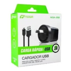 Cargador Rápido Noga 3A + Cable 1m