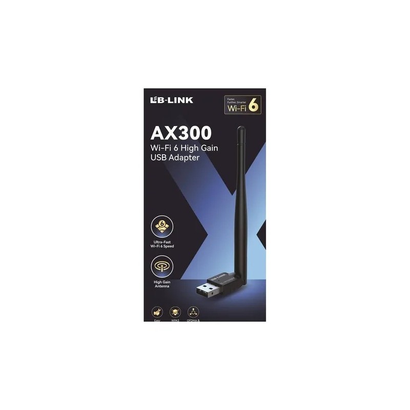 Adaptador Antena Wi-fi 6 High Gain Usb Ax300 Bl-wn300ax Adaptador Antena Wi-fi 6 High Gain Usb Ax300 Bl-wn300ax